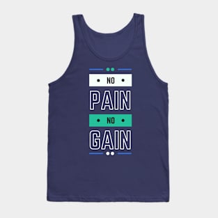 No Pain No Gain Modern Typography Tank Top